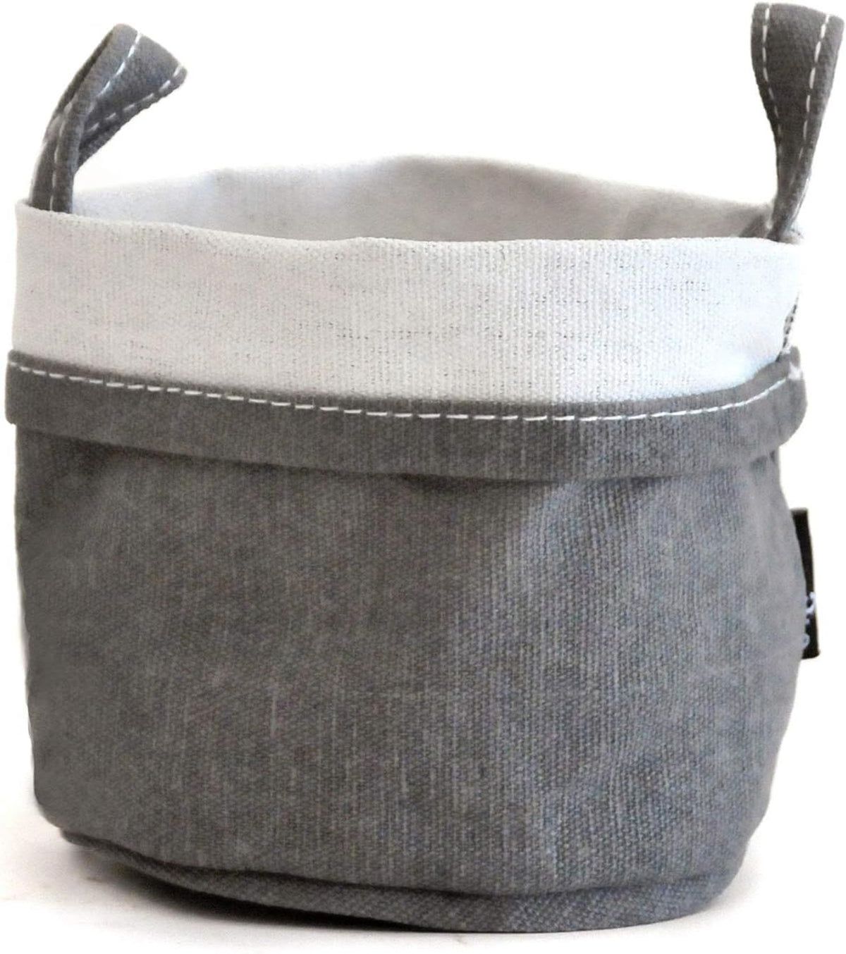 Recycled Canvas Storage Bucket 3-pack, Medium, Dots Navy Q95769