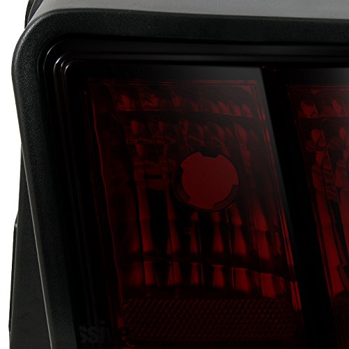 Dark Red Tail Lights Brake Lamps Left + Right Side Replacement Pair B424997