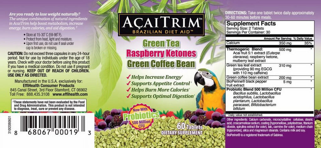 Acai Berry Tablets 60 Tablets O702