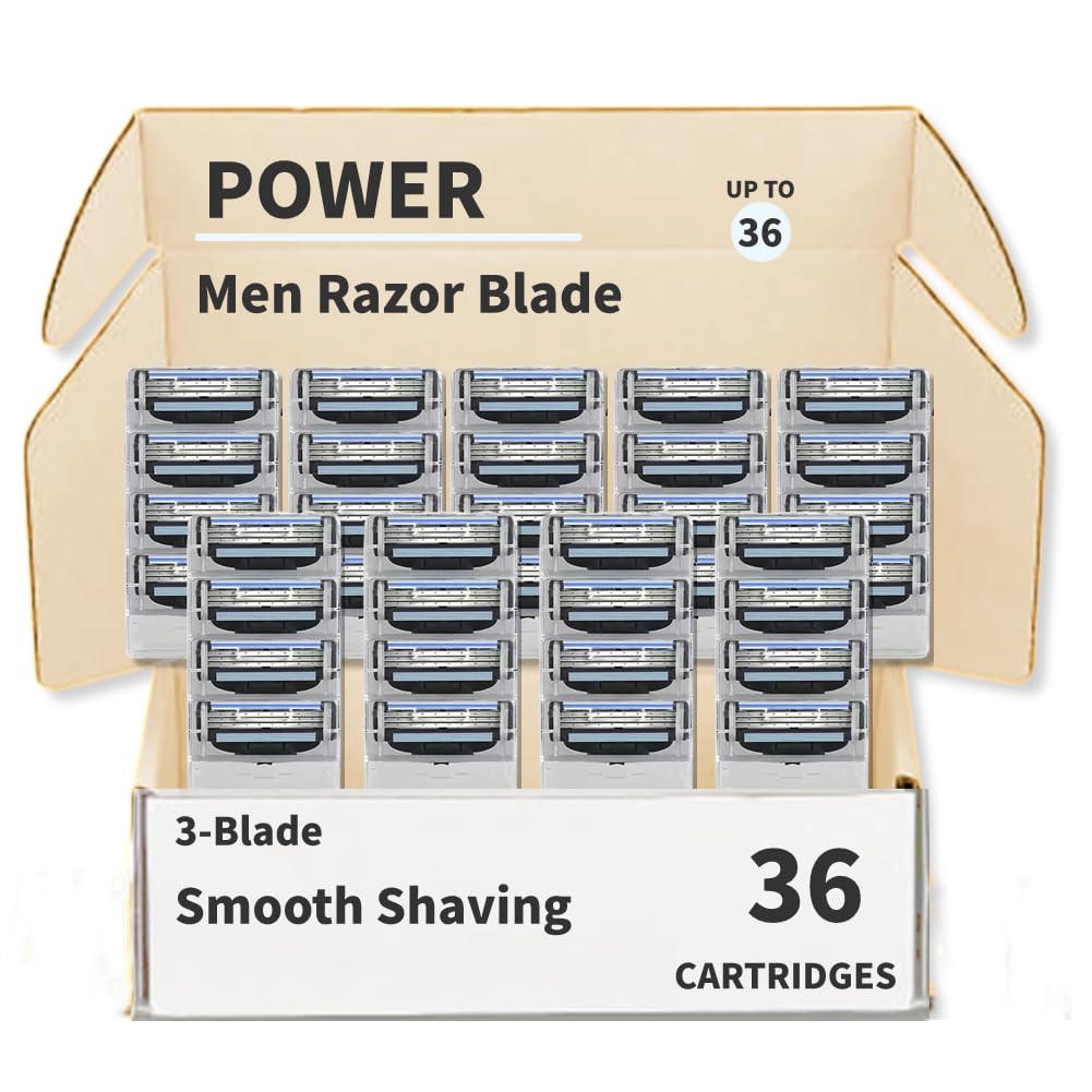 36 Pcs Stainless Steel Razor Blades Refills L548