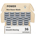 36 Pcs Stainless Steel Razor Blades Refills L548