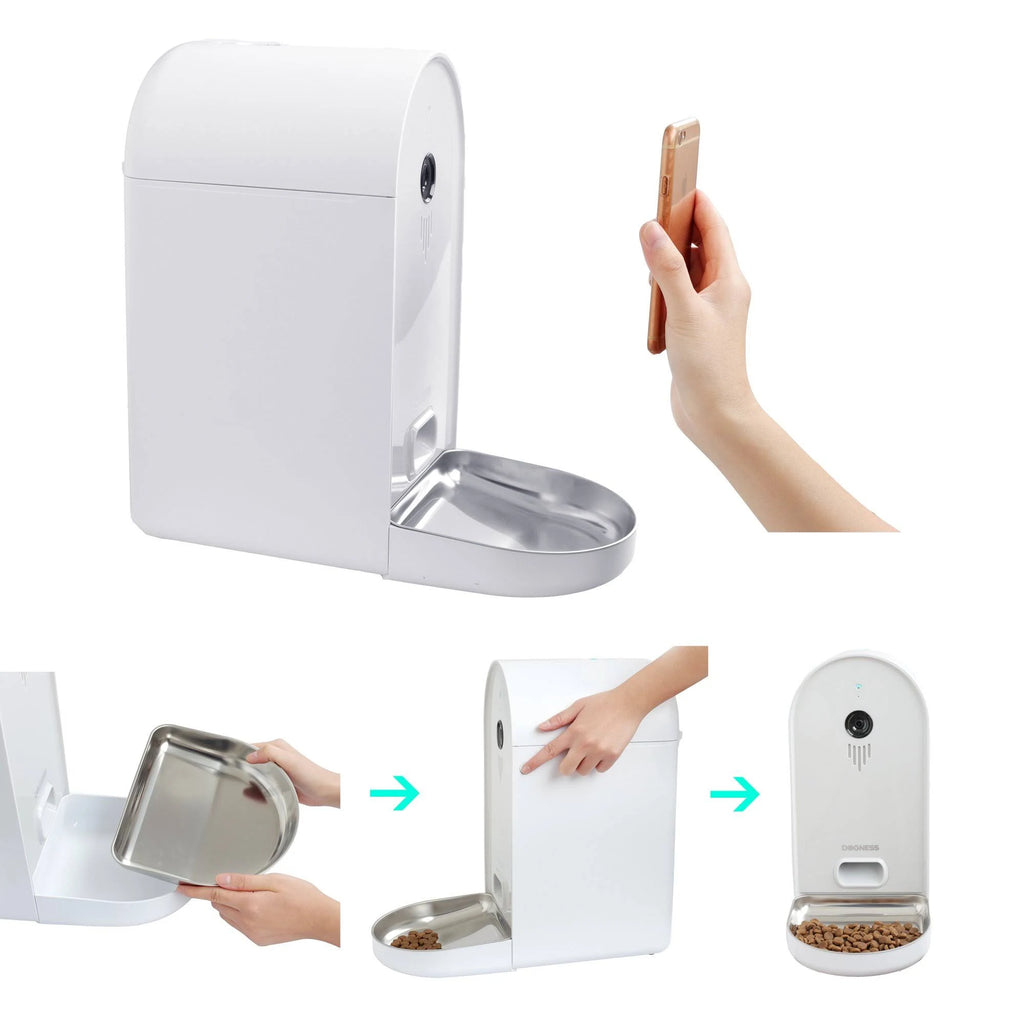 Automatic WiFi Dog/Cat Smart Camera Feeder A422315