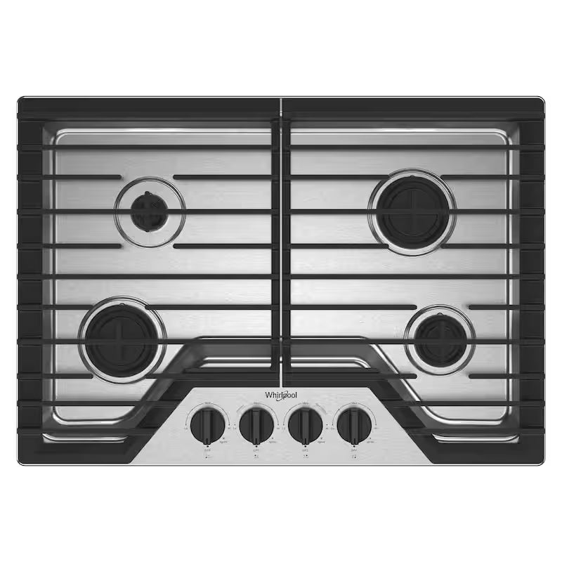 4-Burners Recessed Gas Cooktop in Stainless Steel A45170