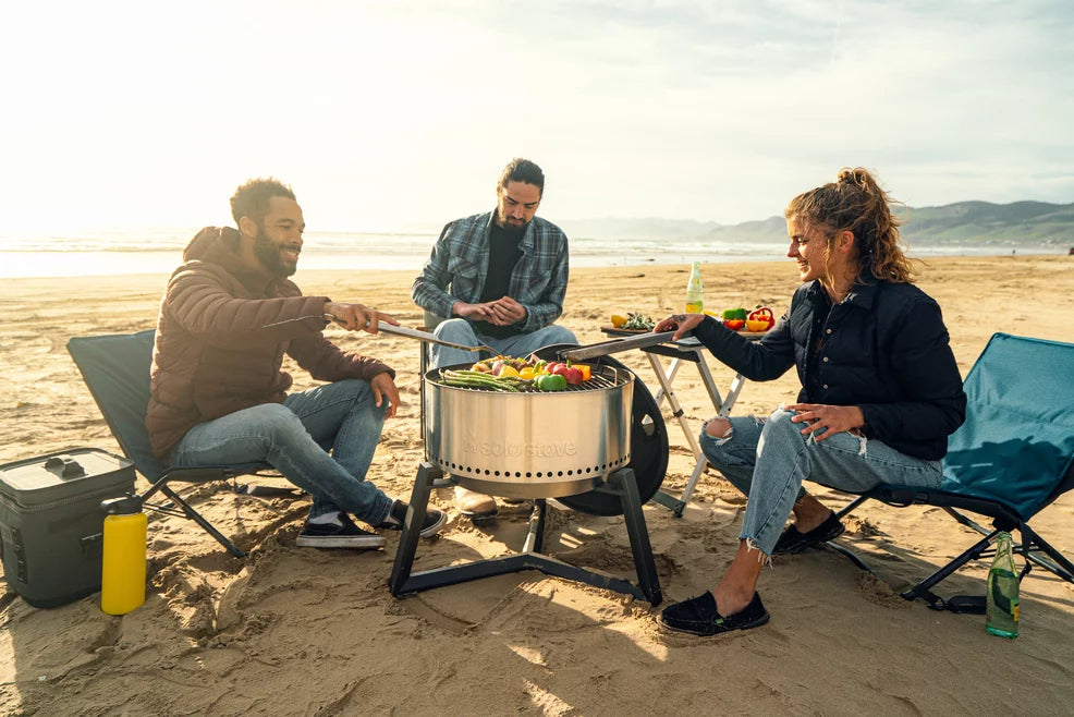 Portable Charcoal Grill with Stand, Shelter, Carry Case, Tools, Grill Pack, Starters T87963