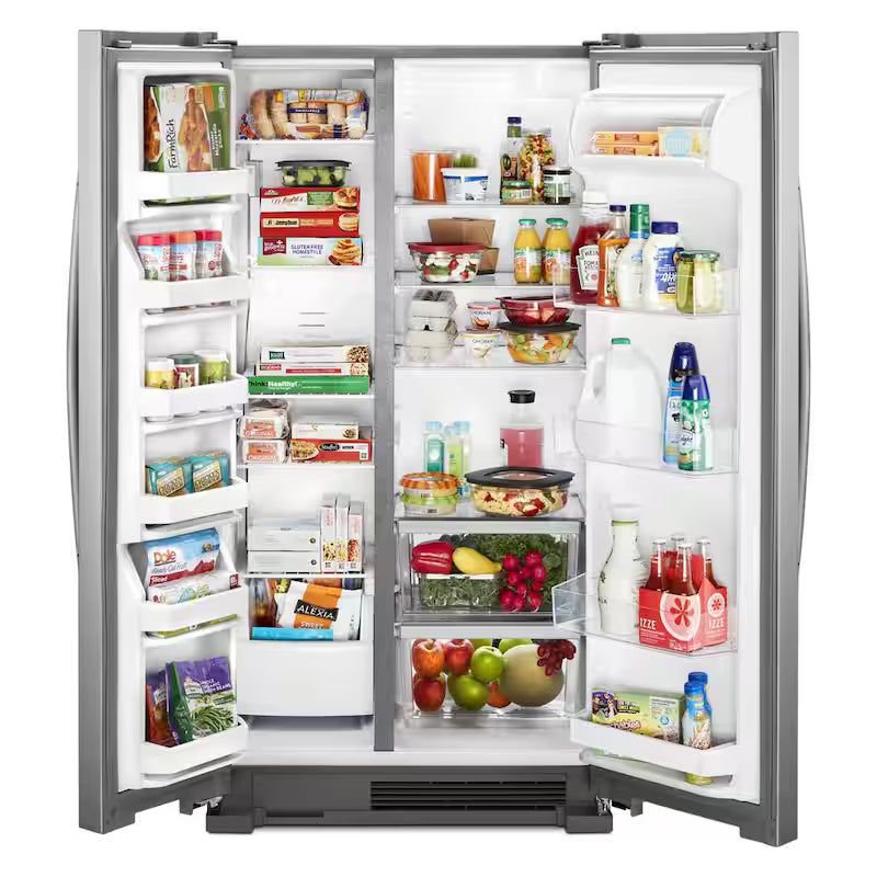 25 cu. ft. Side by Side Stainless Steel Refrigerator T45850