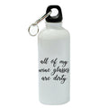 White Aluminum Sports 20 oz Water Bottle J597