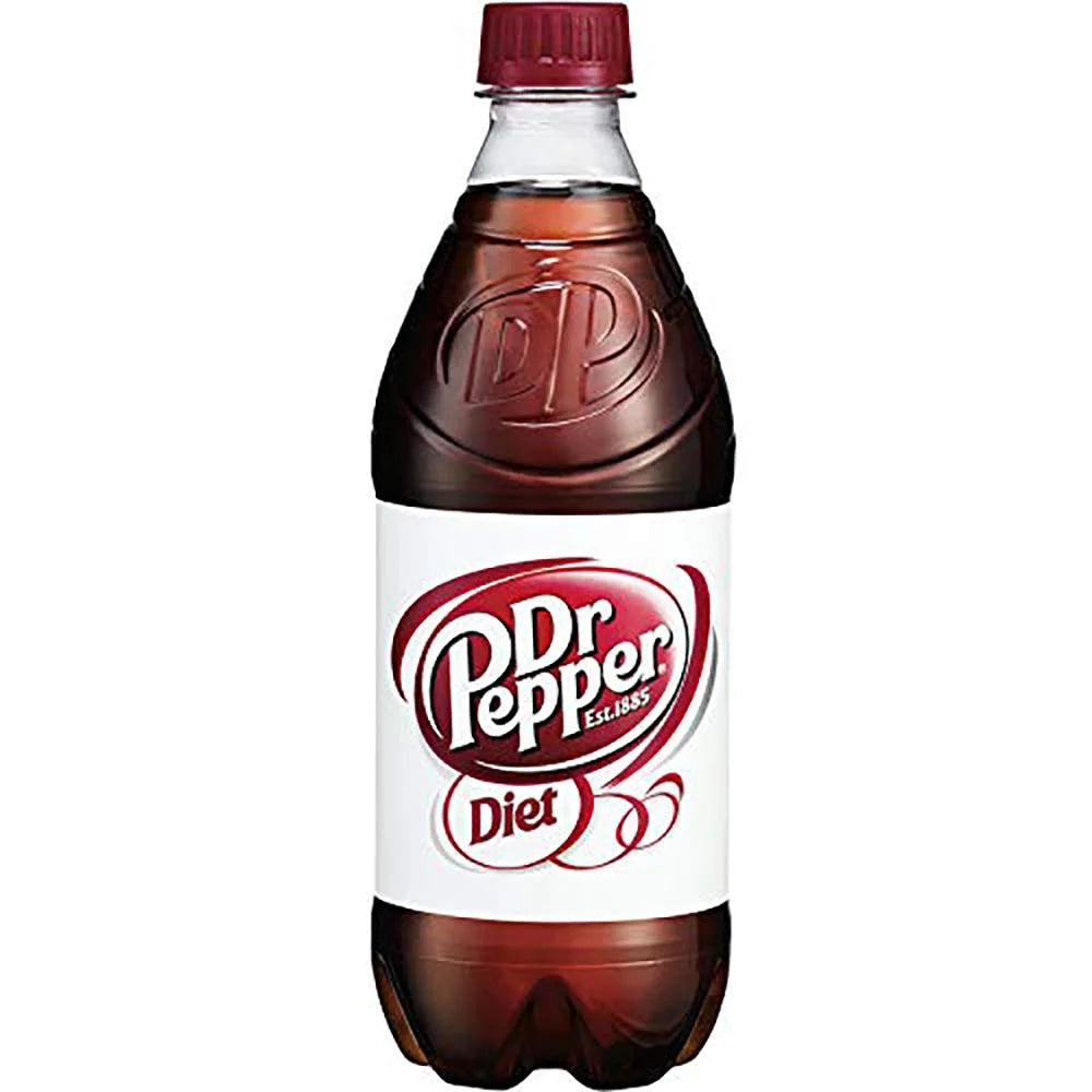 Diet Dr Pepper Soda 20oz Bottles, Quantity of 10 R520