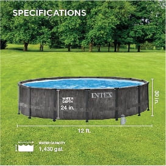 12'x30 Round Above Ground Swimming Pool N9331