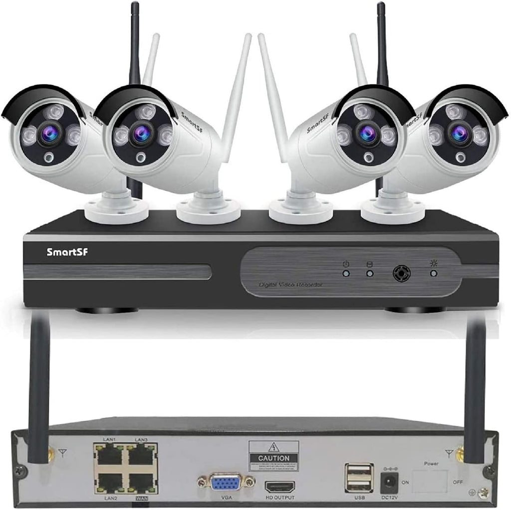 Wireless Security Camera System with 1080P Full HD CCTV NVR Surveillance Camera System O227