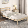 Queen Wooden Platform Bed Frame with Headboard M468772
