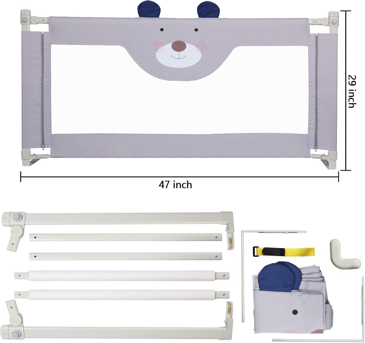 Collapsible Bed Rails for Toddlers H8863