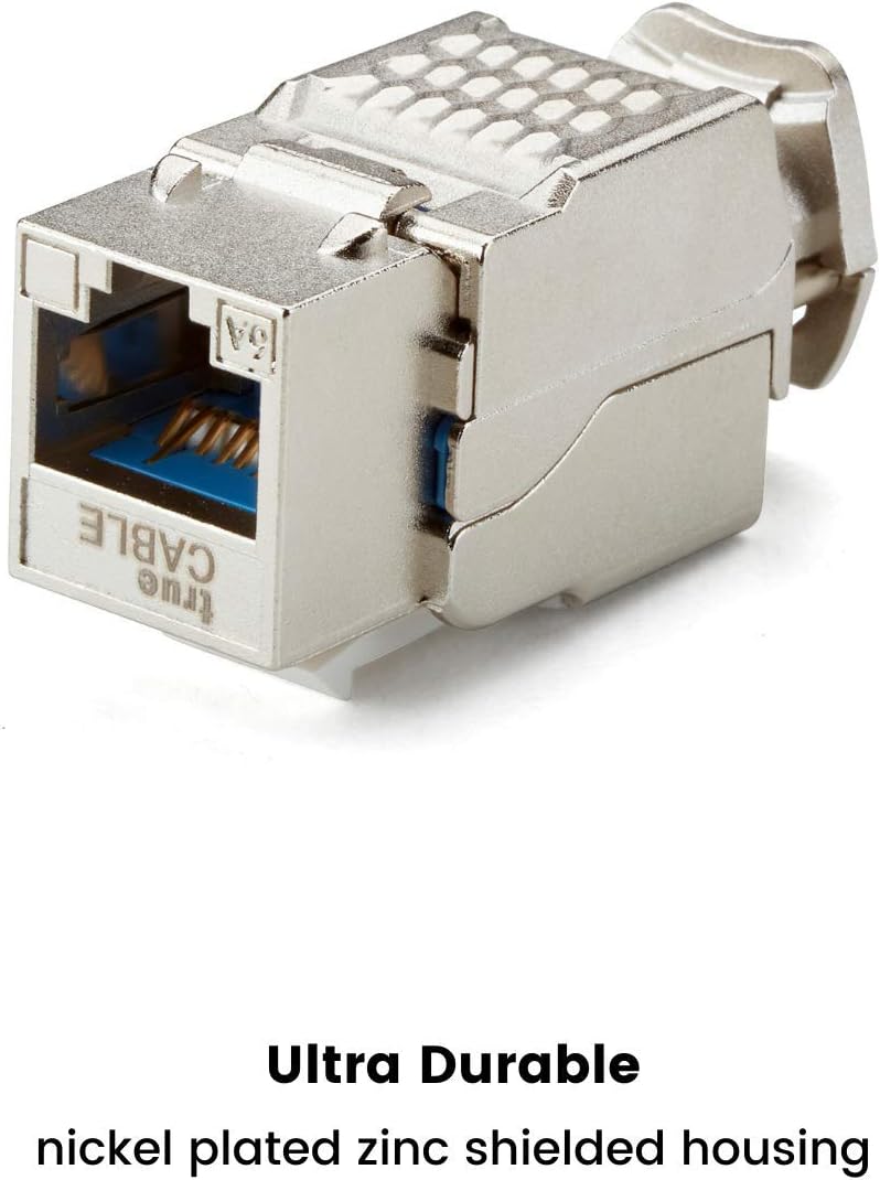 Cat6A Shielded Keystone Jack 12 Pack B3994