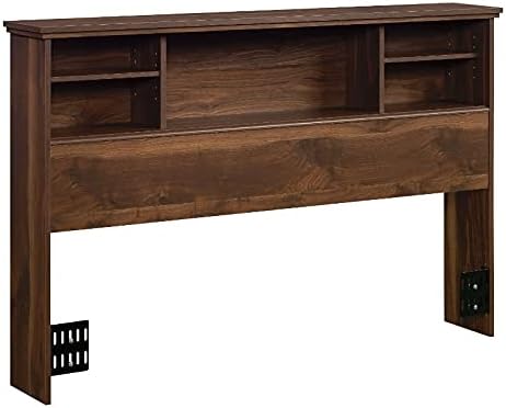 Glacier White Wooden Full-Queen Bookcase Headboard P14430