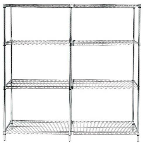 Chrome Wire Shelving Unit V15172
