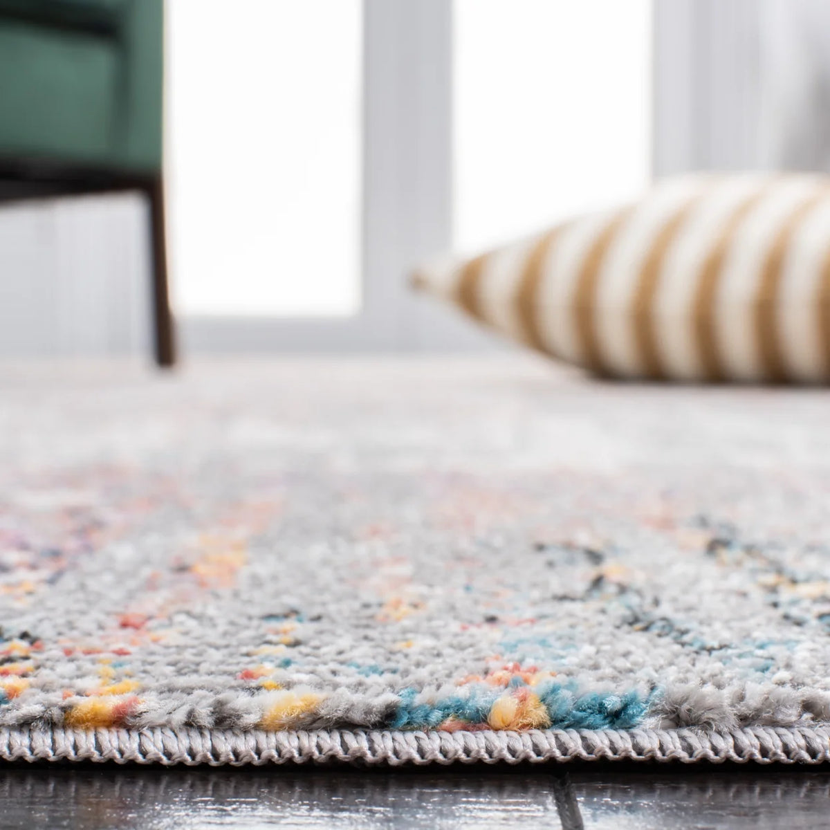 Beige/Rust Rug A3142