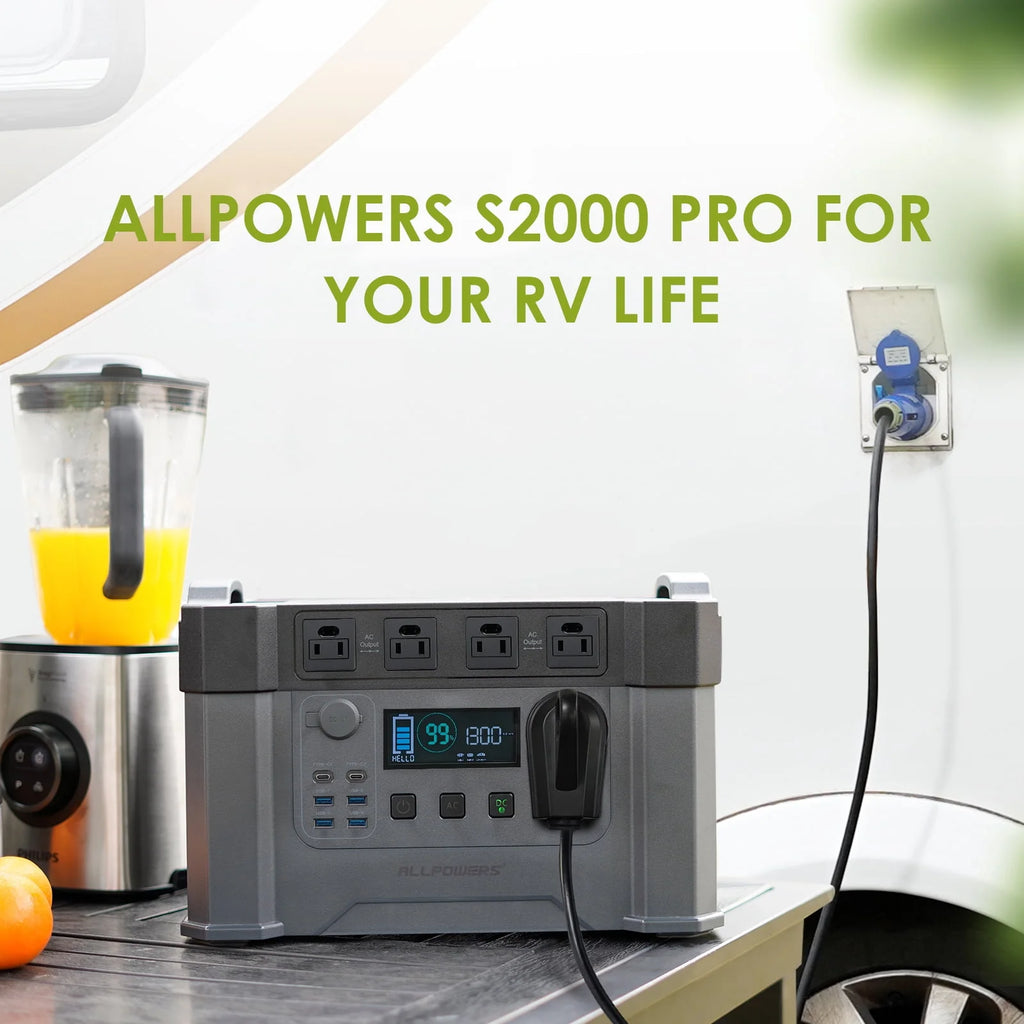 2400W 1500Wh Portable Power Station with 30A AC Outlet E4418