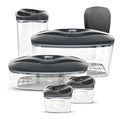 Set of 5 Vacuum Seal Containers with Electric Pump Anthracite A99911