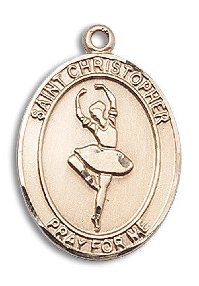 14kt Gold Filled St. Christopher Pendant Necklace G669077