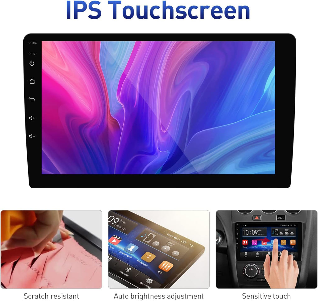 Car Radio Navigation Stereo with Carplay Android Auto Bluetooth FM AM RDS AHD Rear View Camera F508234