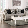 Light Taupe Fabric Upholstered Sofa R8683