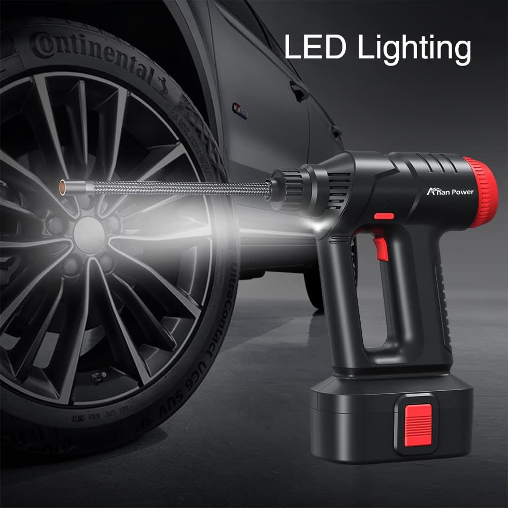 12V Cordless Tire Inflator Air Compressor with Digital Pressure Gauge U87649