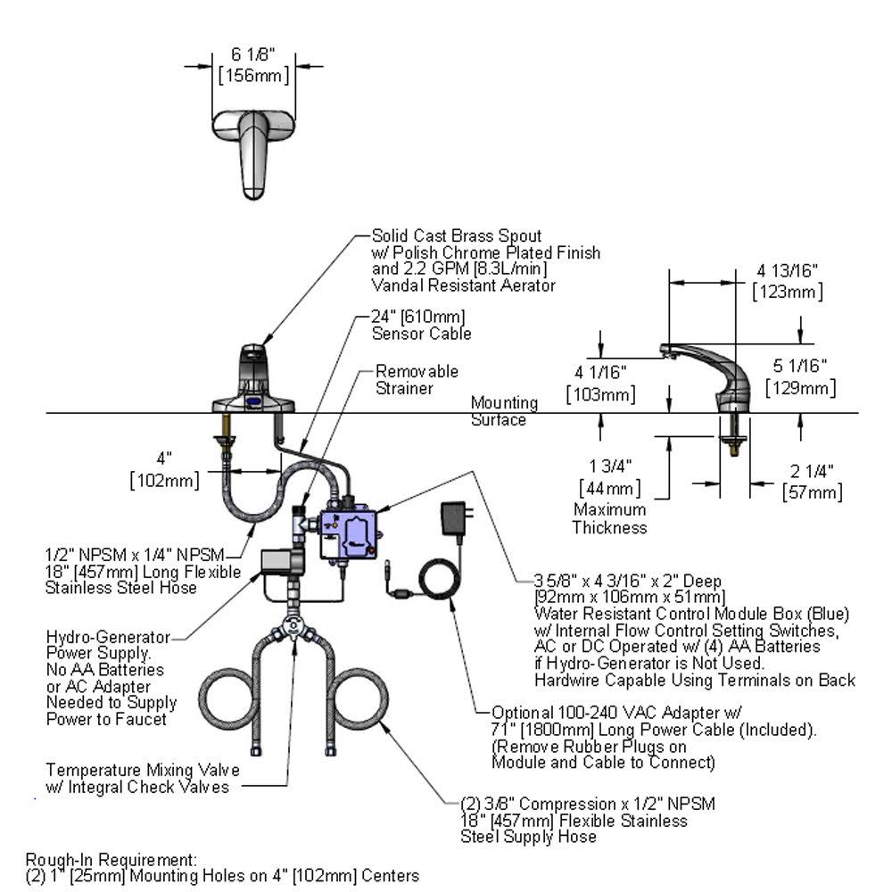Brass Electronic Faucet V962347