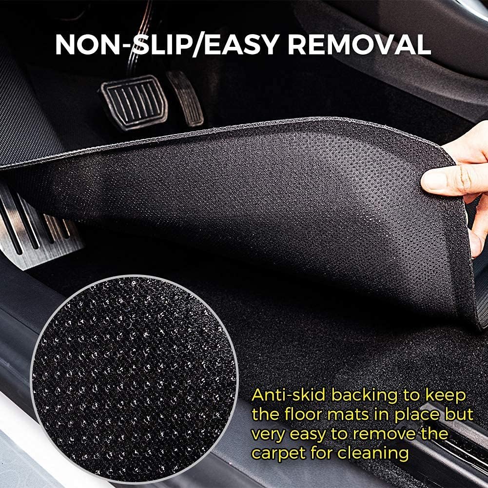 Floor Mats for Tesla Model 3, All Weather Anti-Slip Waterproof Floor Liners, 3 Pieces/Set F70546