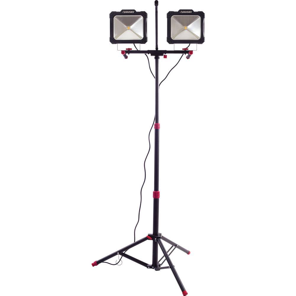 10,000-Lumen Twin-Head LED Work Light U320065