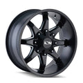 Satin Black Milled Spokes 20x9 8x165.1/170 -12mm Z637