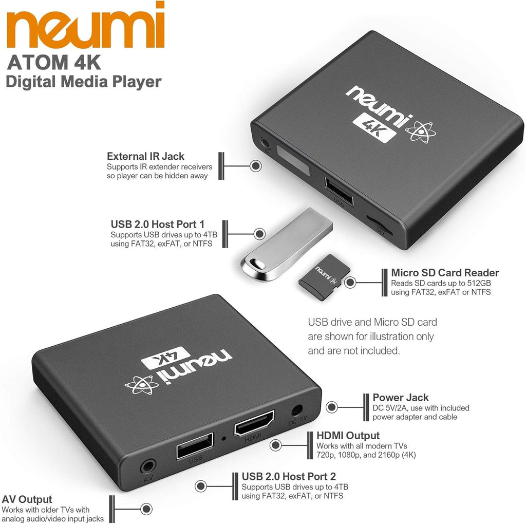 4K Ultra-HD Digital Media Player Pack of 2 N125496