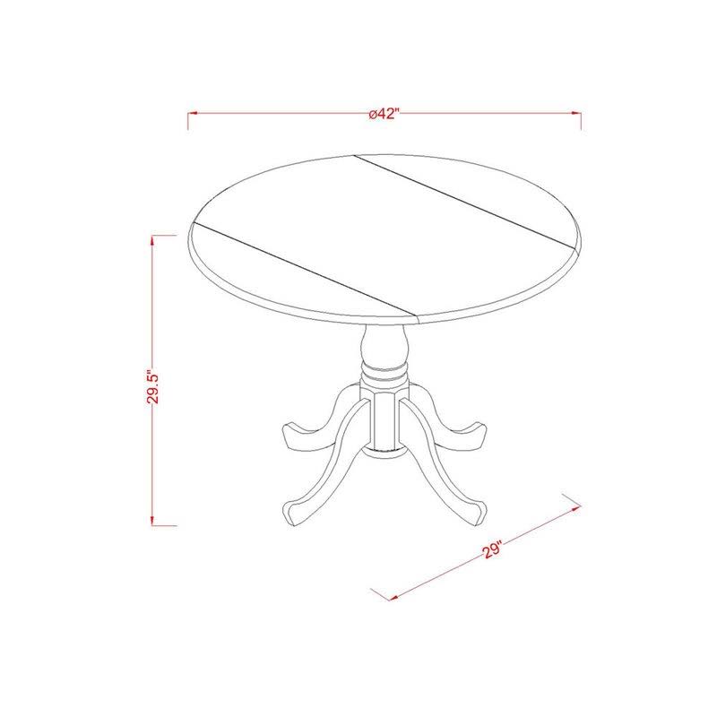 3 Piece Linen White Baby Blue Dinette Set K2967