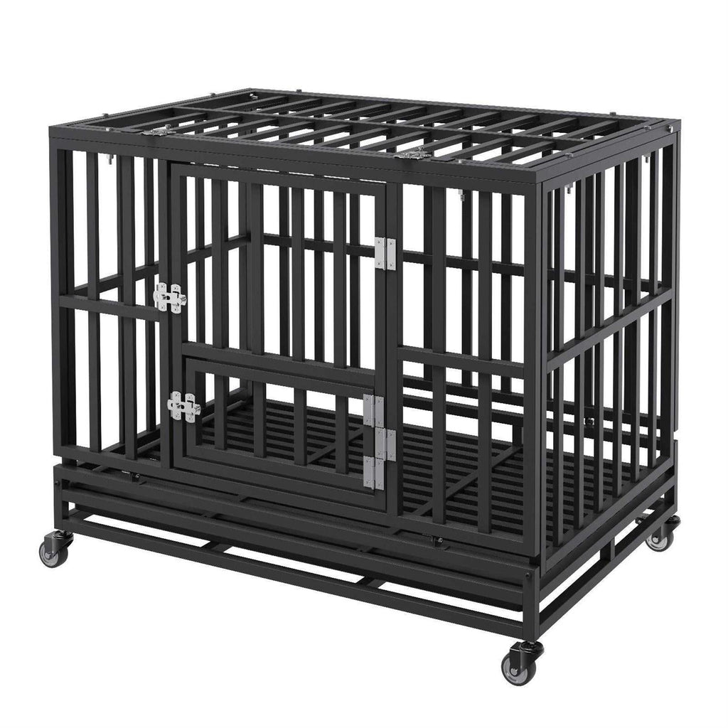 38 Inch Heavy Duty 3-Door Dog Crate Q626