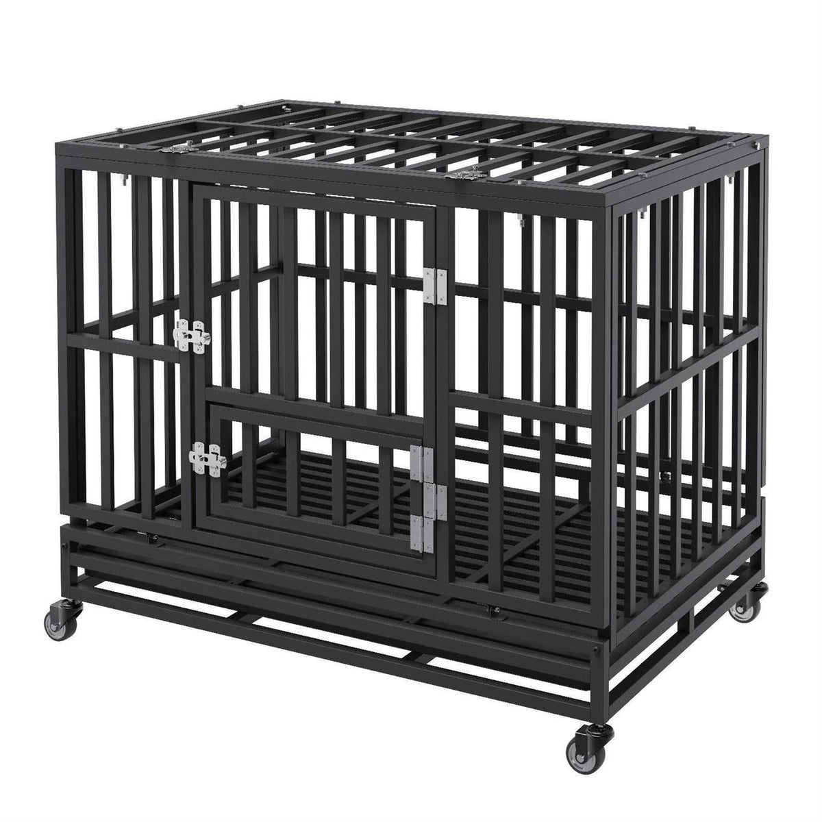 38 Inch Heavy Duty 3-Door Dog Crate Q626