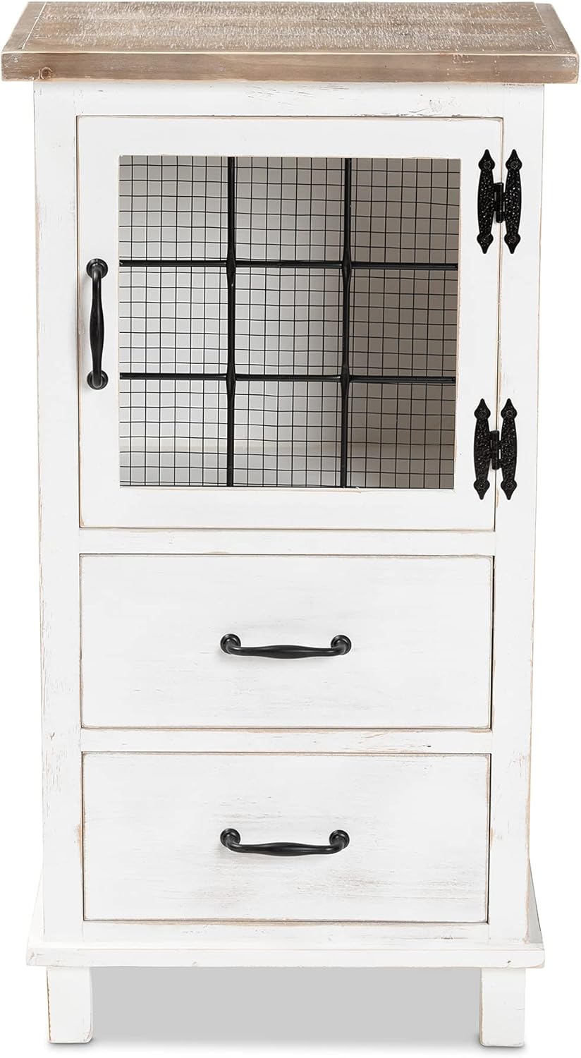 White/Oak Brown Shelving and Cabinets R93024