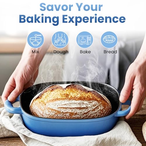 Blue Oval Cast Iron 2.5QT Dutch Oven with Lid U195050