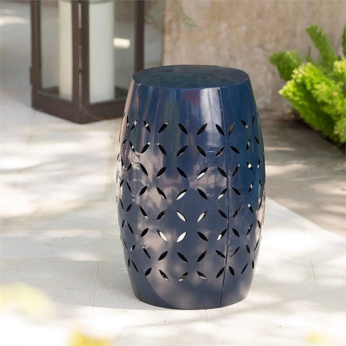 12" Iron Outdoor Side Table M69305