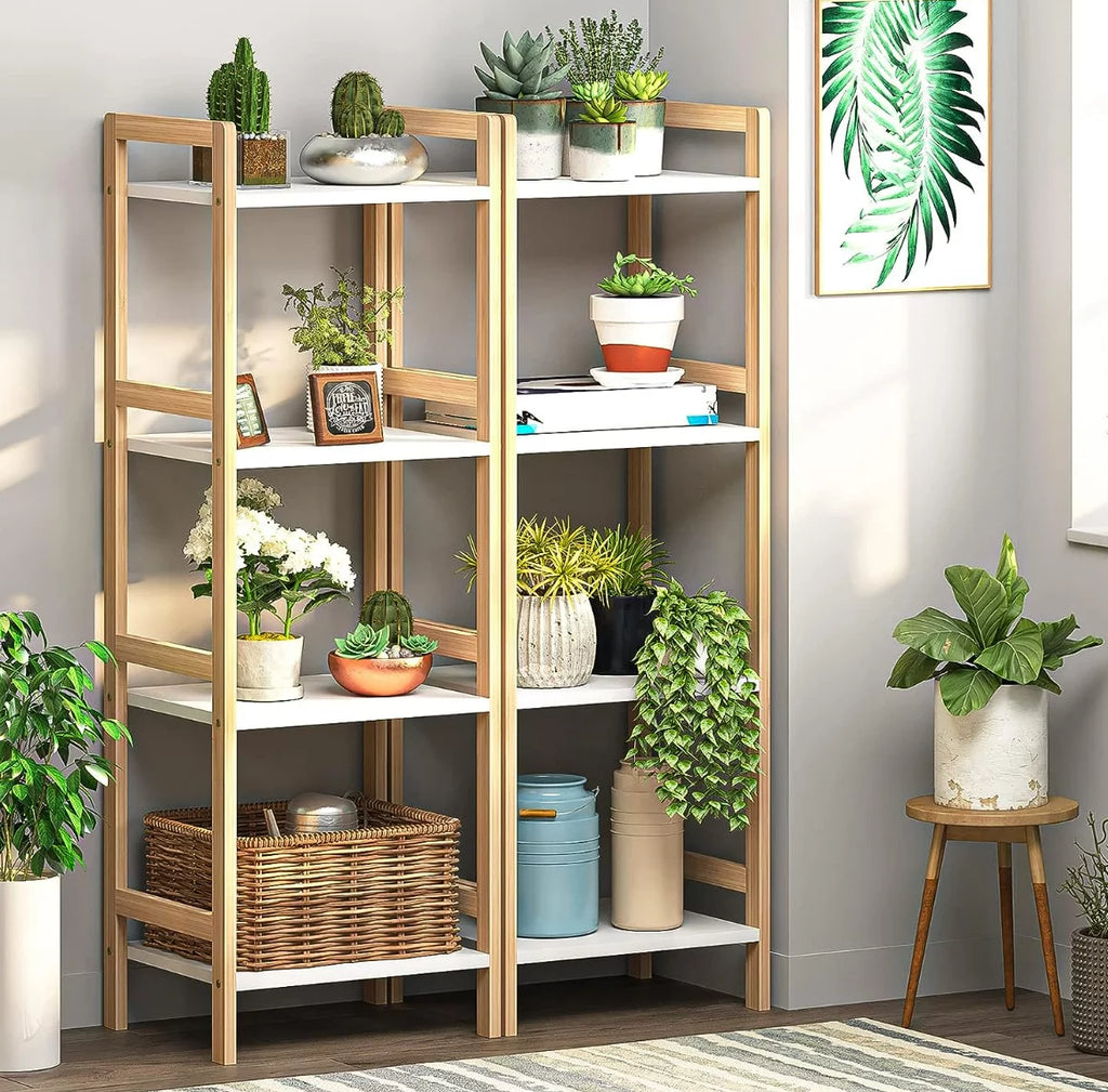 4 Tier Bamboo Storage Shelf Bookshelf G639156
