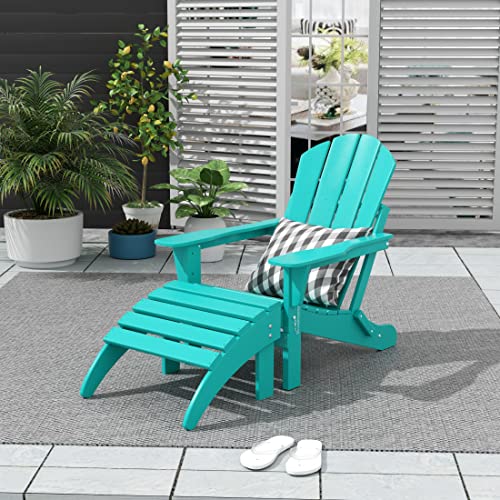 Teak Adirondack Chair Ottoman Set of 2 PCS O560