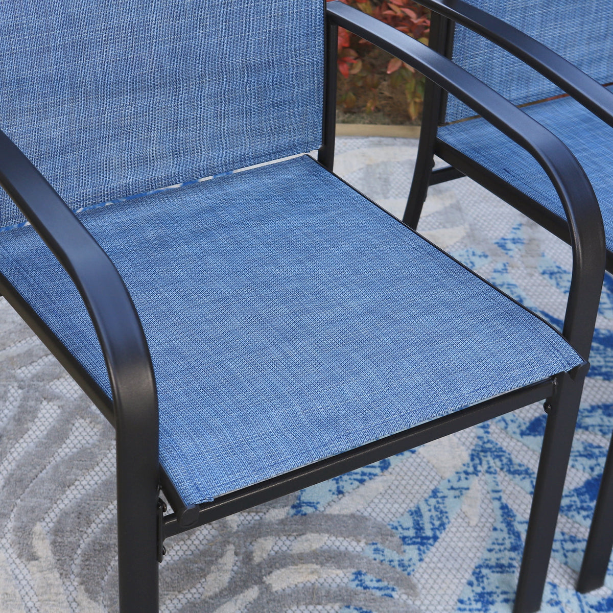9-Piece Outdoor Patio Dining Set with Steel Table & Textilene Chairs S482902
