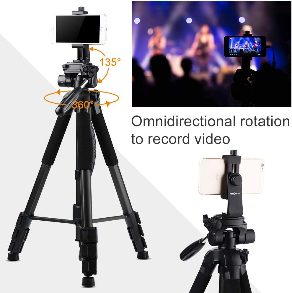 70cm Portable Aluminum Tripod with 3-Way Pan Tilt Head G735