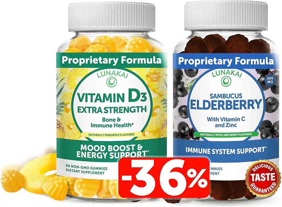 Vitamin D3 and Elderberry Gummies C8760