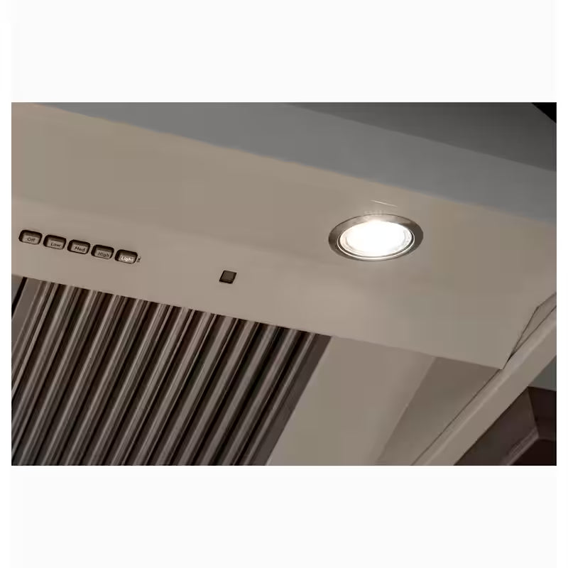 30 in. Wall Mount Range Hood with Light in Matte White A7944