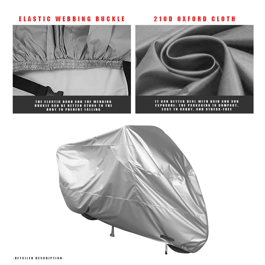 Silver Motorbike Dustproof Cover A91167