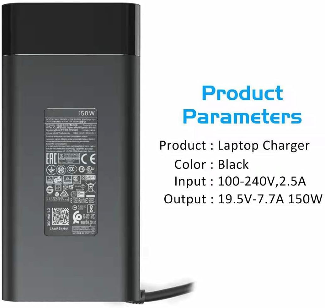 Slim 150W AC Adapter for HP OMEN 15 17 Laptop, Pack of 2 U256917
