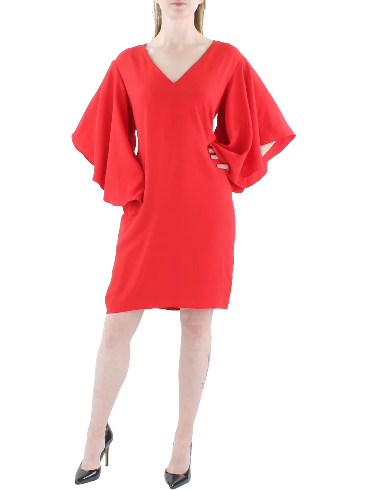 Knit Midi Cocktail and Party Dress V5765