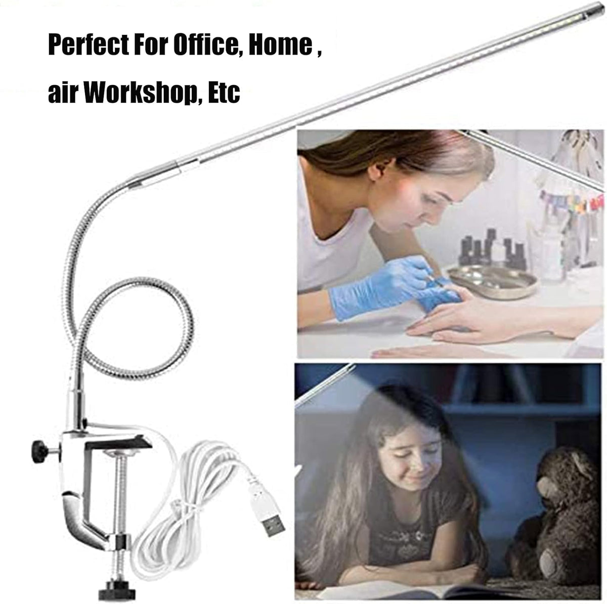 USB LED Desk Lamp with Clamp V206