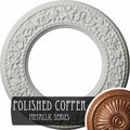Blackthorn Ceiling Medallion Hand-Painted Polished Copper V831607