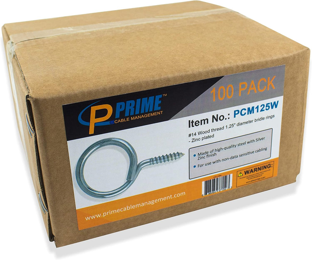 Heavy Duty 1 1/4 Threaded Bridle Rings Wood Screw H509