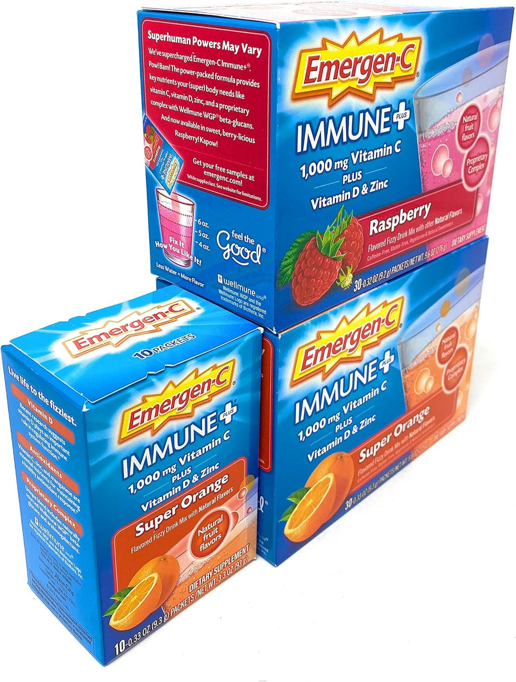 Super Orange and Raspberry Dietary Supplement Fizzy Drink Mix Powder K571