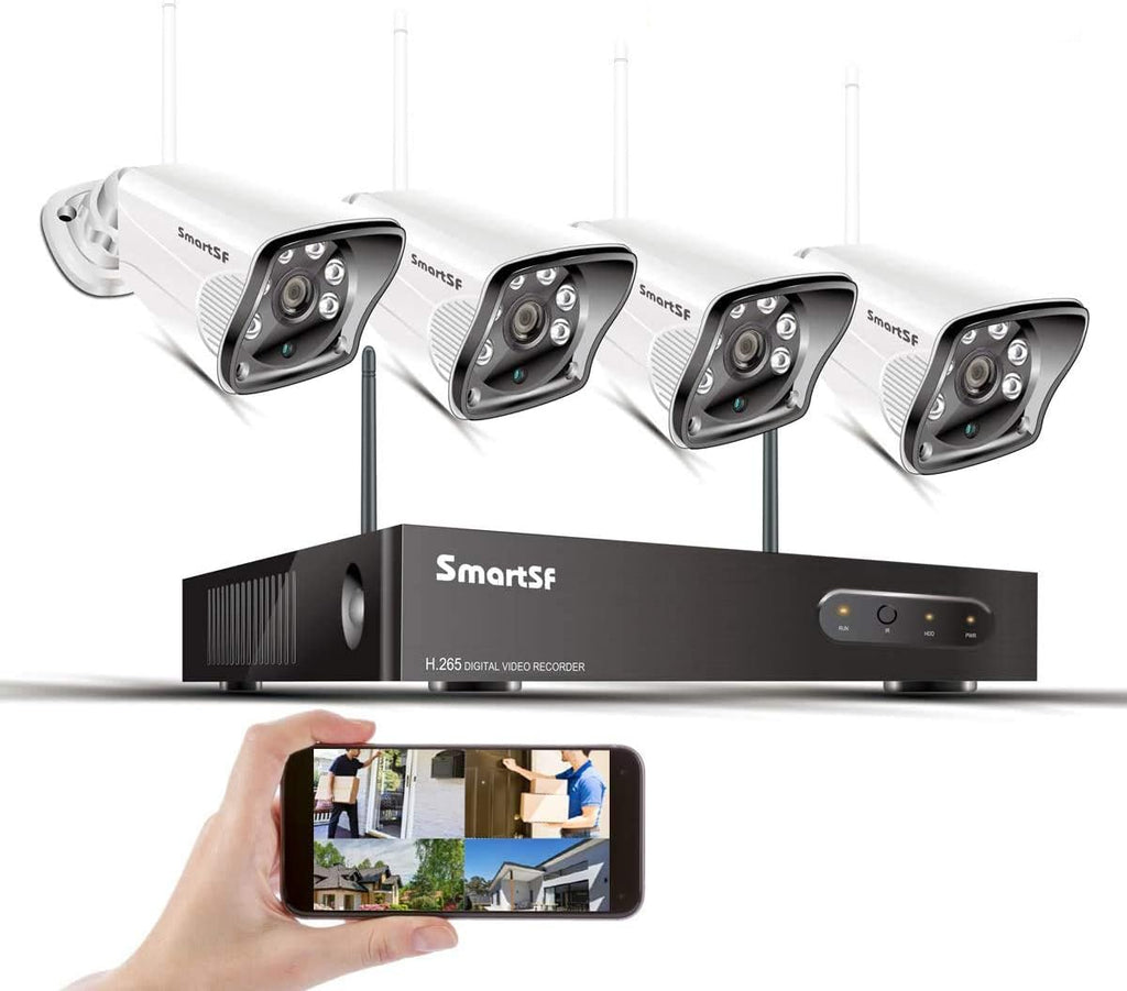 Wireless Security Camera System with 1080P Full HD CCTV NVR Surveillance Camera System O227